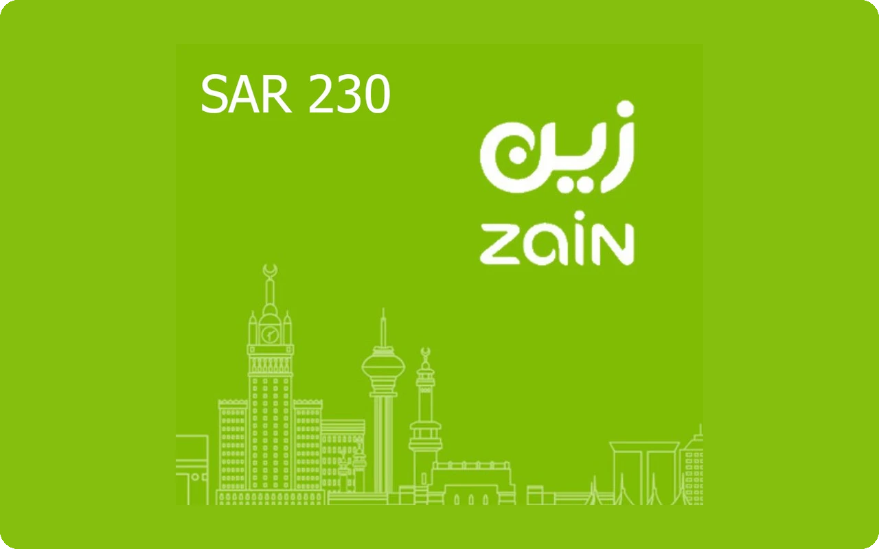 Zain 230 SAR Gift Card (Saudi Arabia)