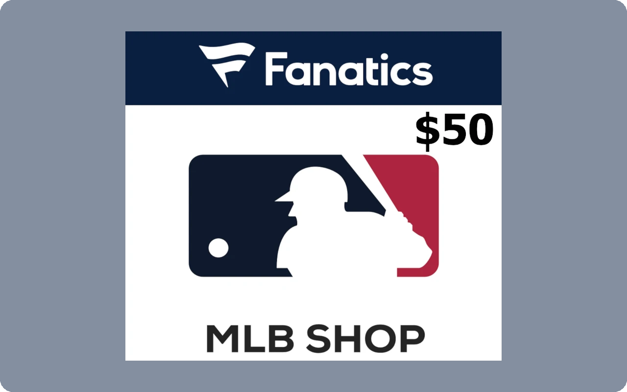 Fanatics Mlbshop Com $50 Gift Card (United States)