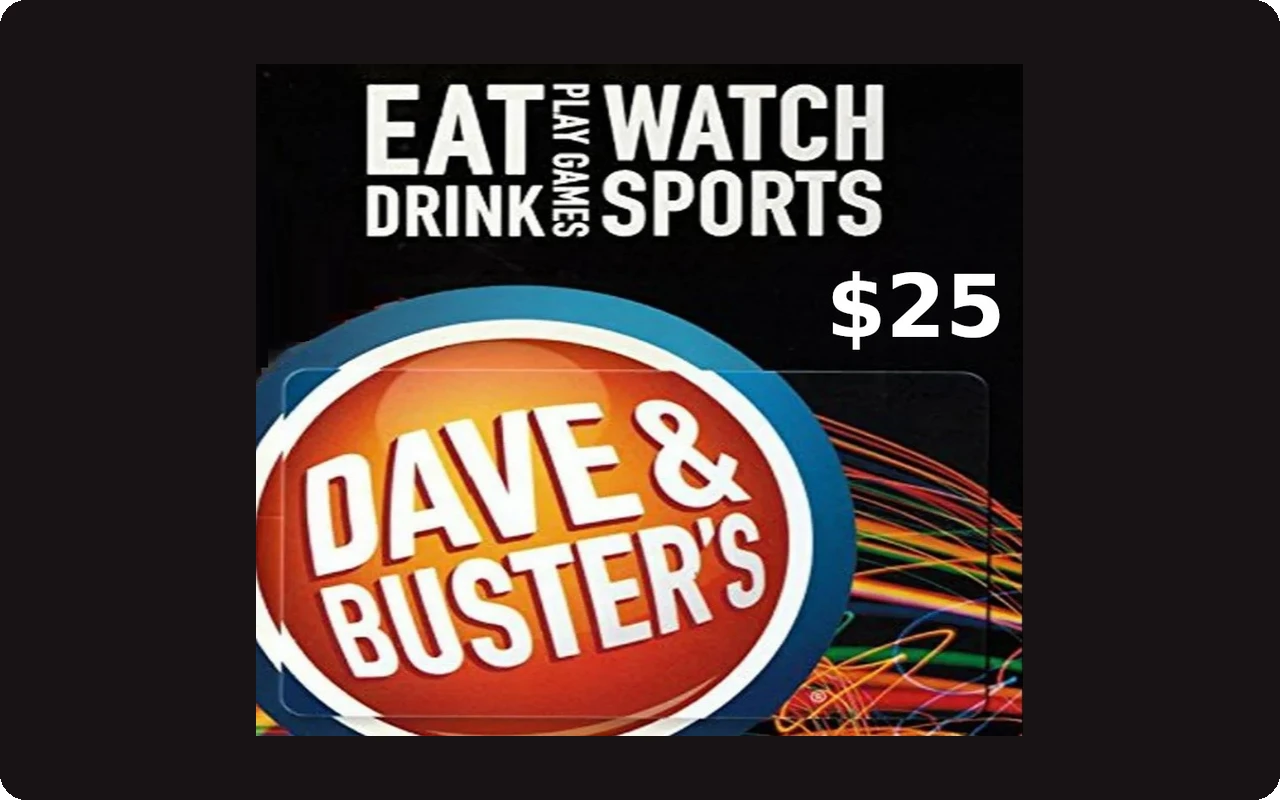 Dave & Buster's $25 Gift Card (United States)