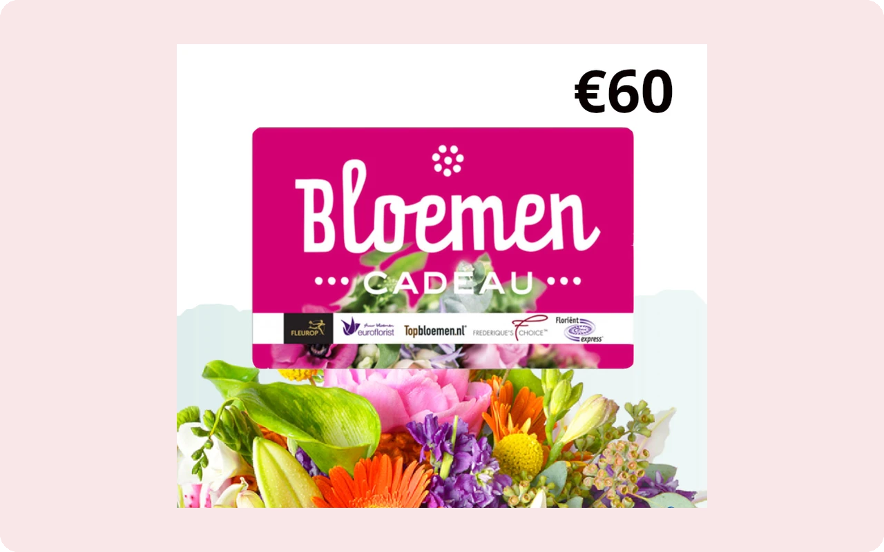 Bloemen Cadeau €60 Gift Card (Netherlands)