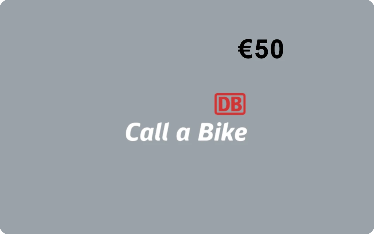 Call a Bike €50 Gift Card (Germany)