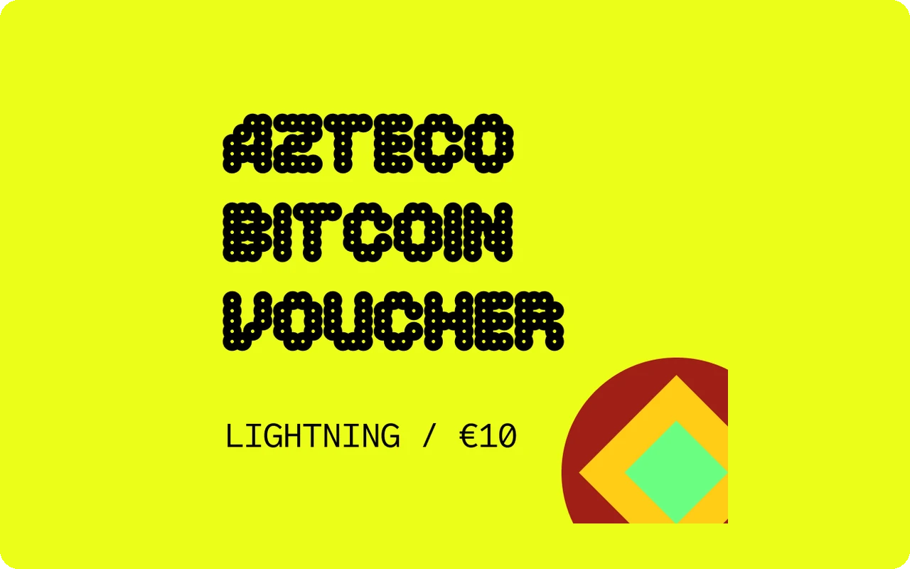 Azteco Bitcoin Lighting €10 Gift Card (Europe)