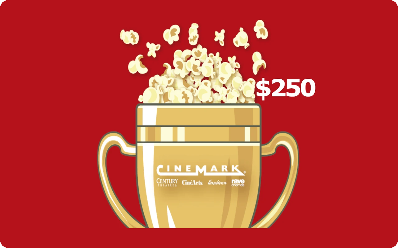 Cinemark Theatres $250 Gift Card (United States)