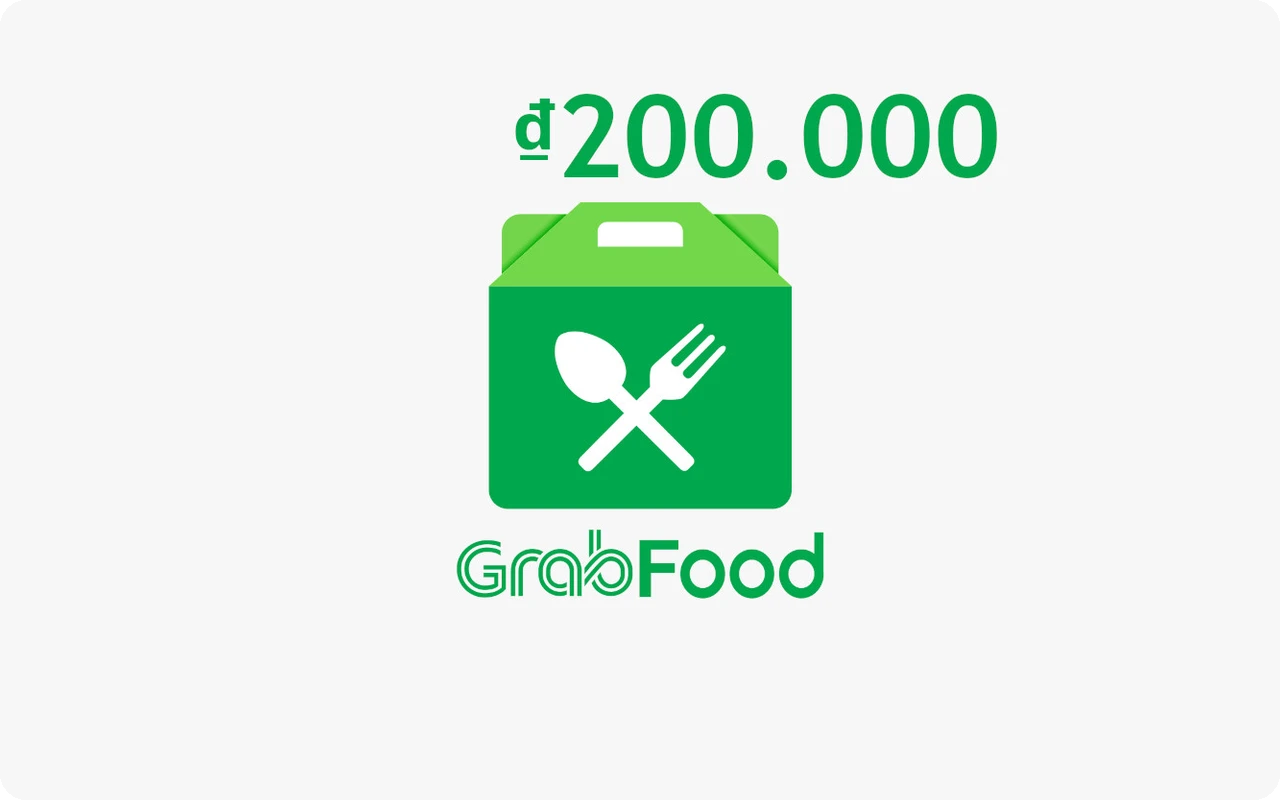 Grab Food ₫200000 Gift Card (Vietnam)