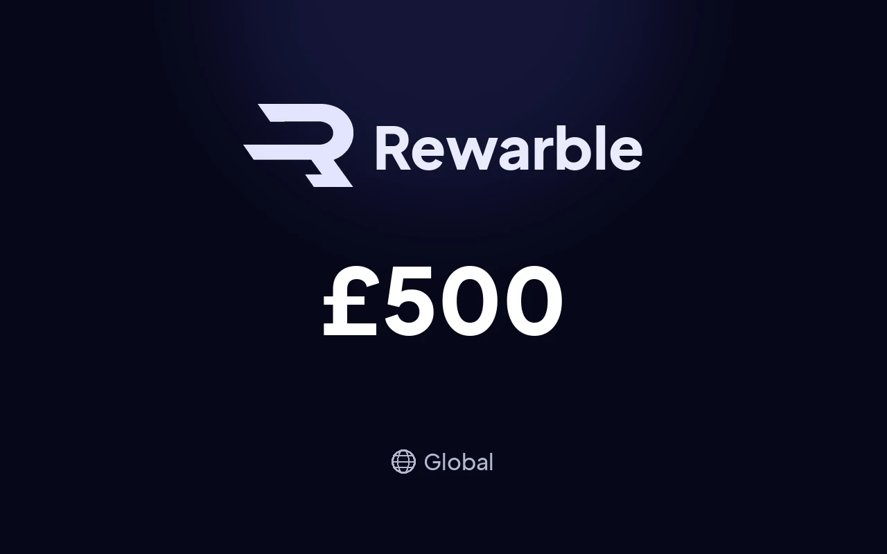 Rewarble PayPal £500 Gift Card