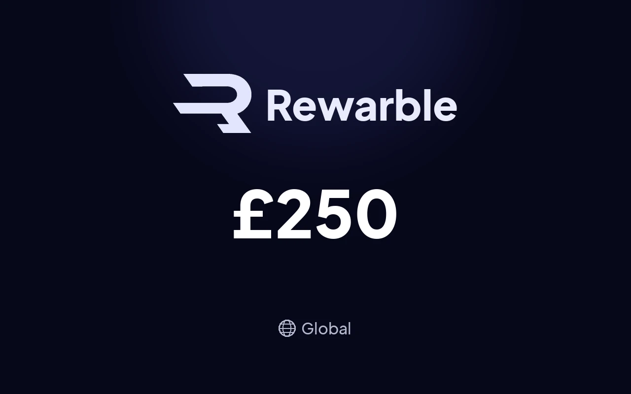 Rewarble PayPal £250 Gift Card