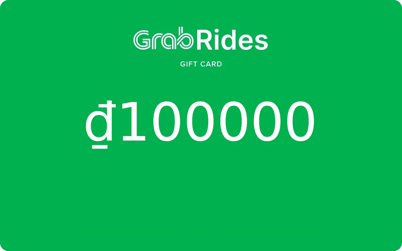 Grab Rides ₫100000 Gift Card (Vietnam)