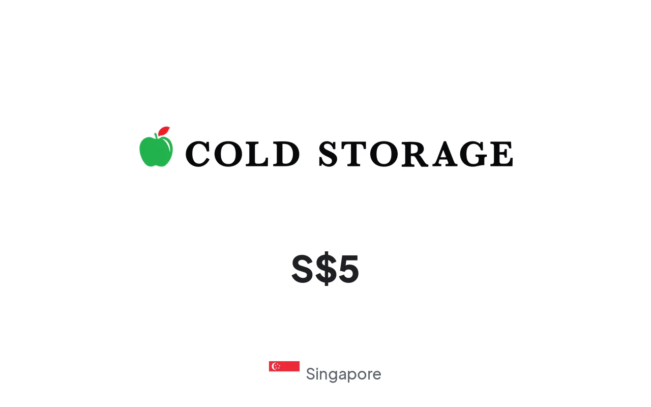 Cold Storage Gift Card 5 SGD - Cold Storage Key - SINGAPORE