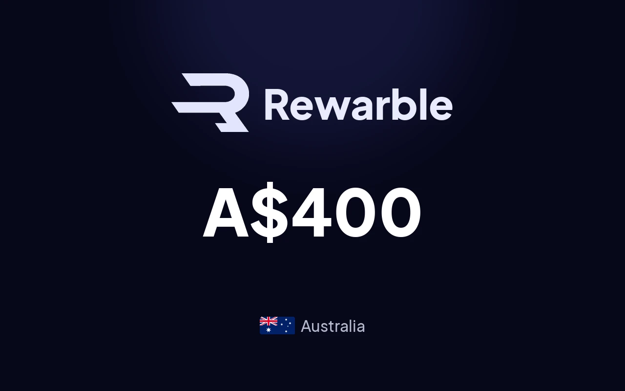 Rewarble Super A$400 Gift Card (Australia)