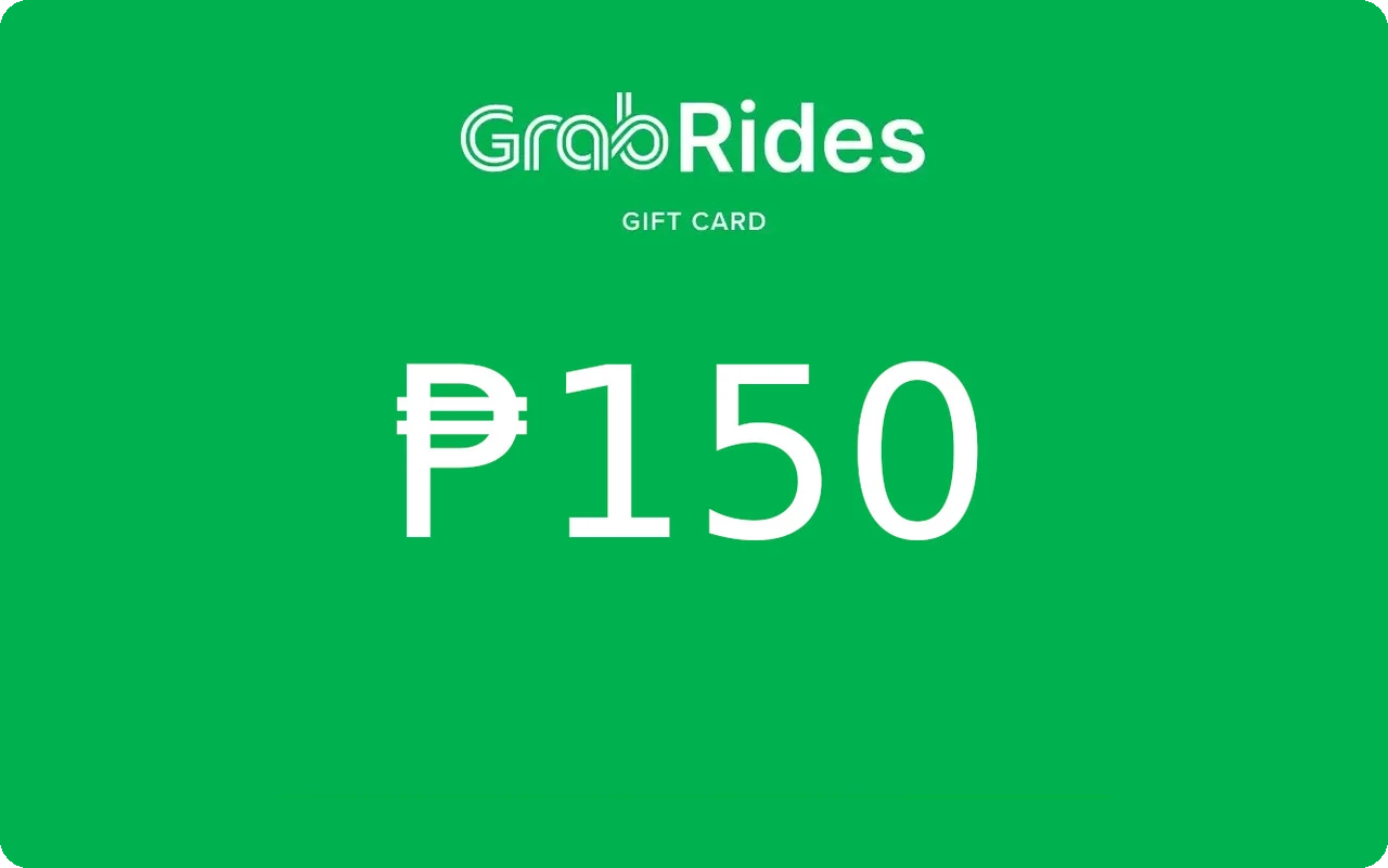 Grab Rides ₱150 Gift Card (Philippines)