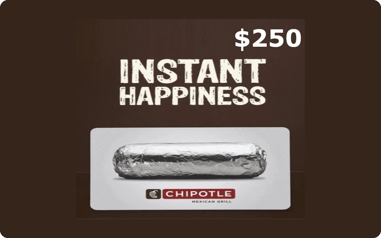 Chipotle $250 Gift Card (United States)