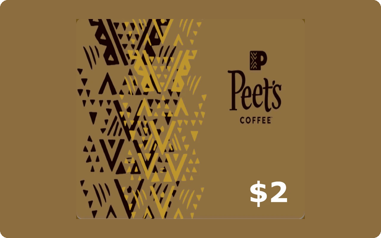 Peet's Coffee & Tea $2 Gift Card (United States)