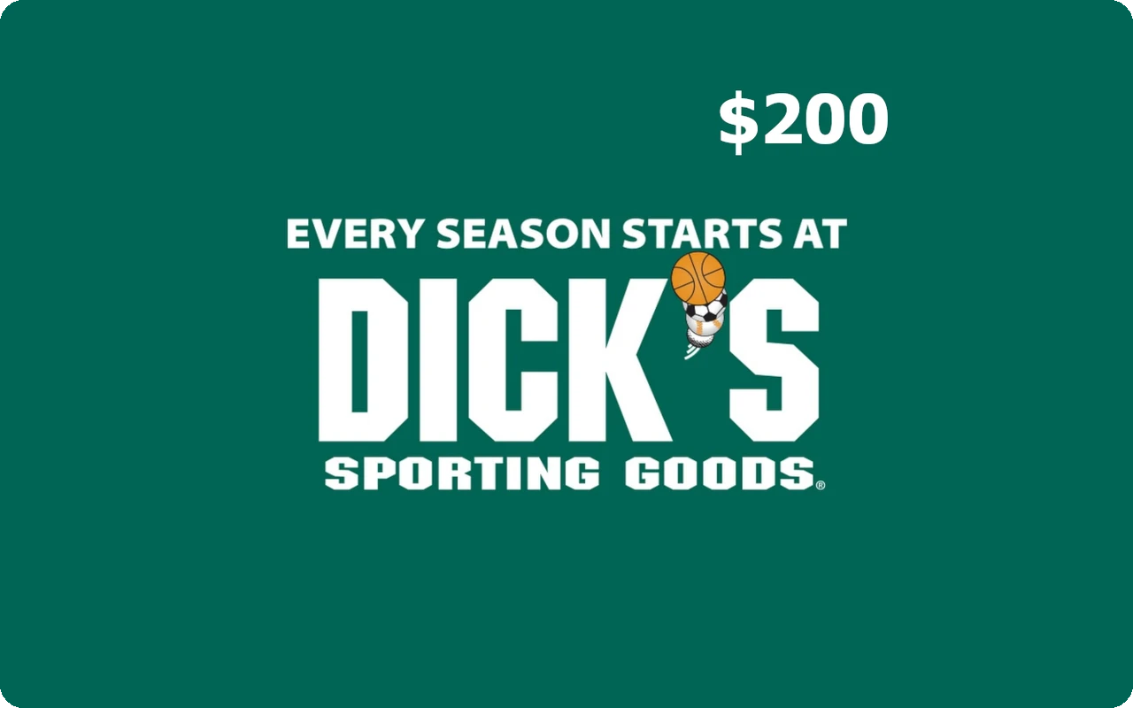 Dicks Sporting Goods $200 Gift Card (United States)