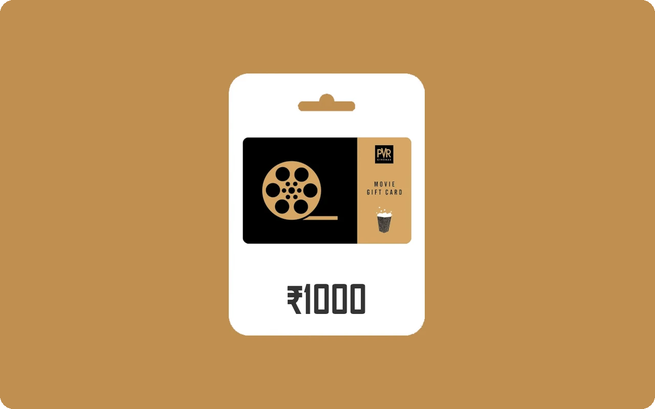 PVR Cinemas ₹1000 Gift Card (India)