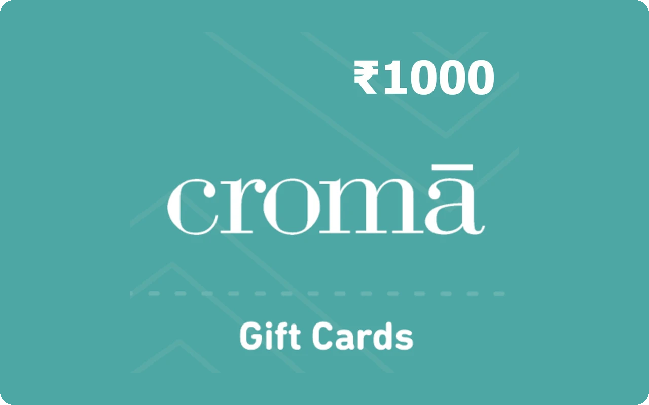 Croma ₹1000 Gift Card (India)