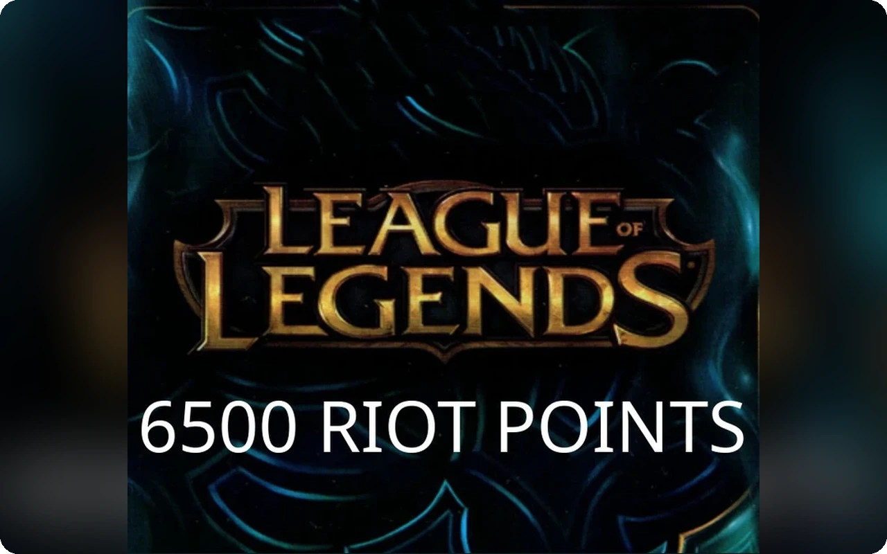 League of Legends 6500 Gift Card