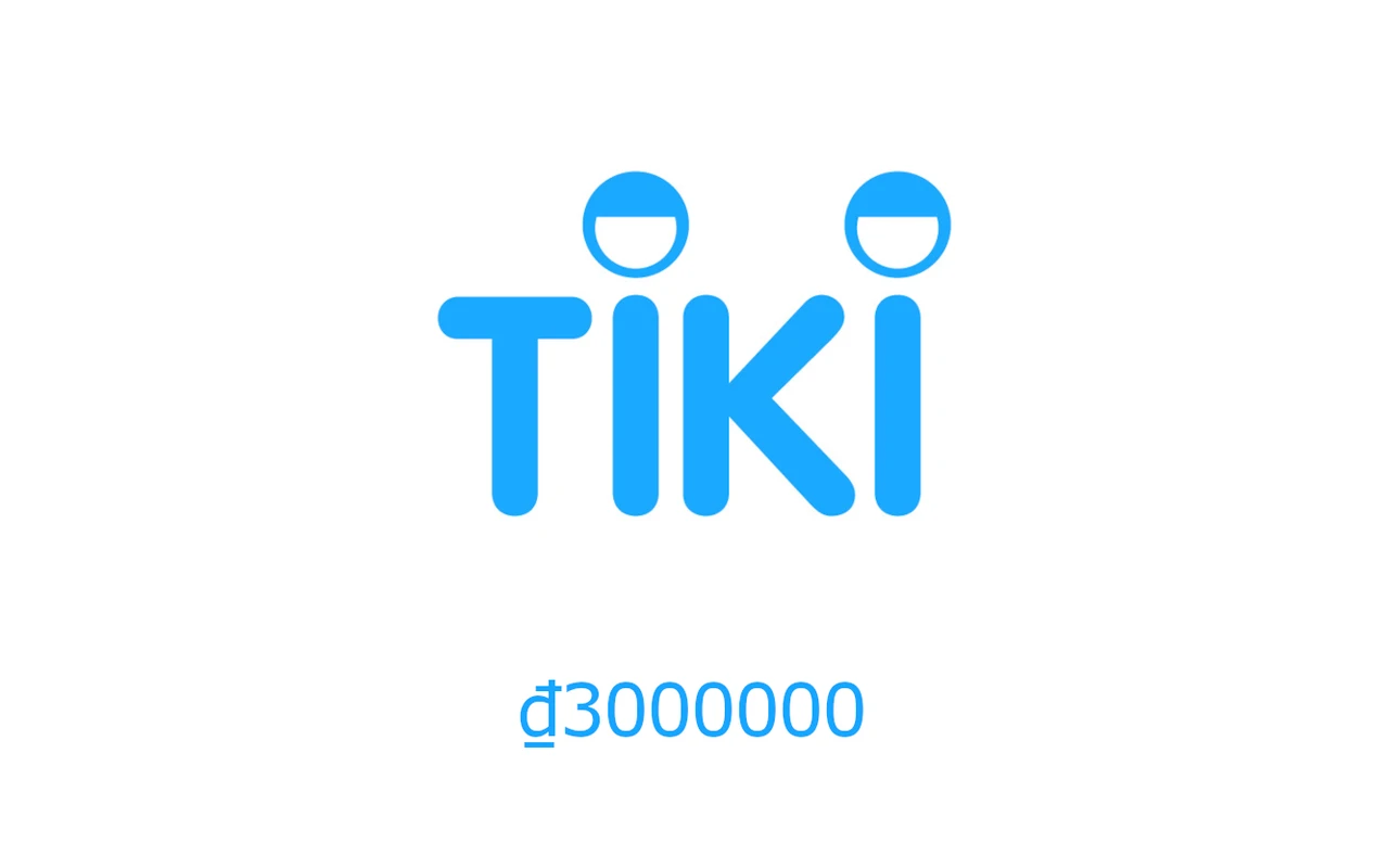 Tiki ₫3000000 Gift Card (Vietnam)