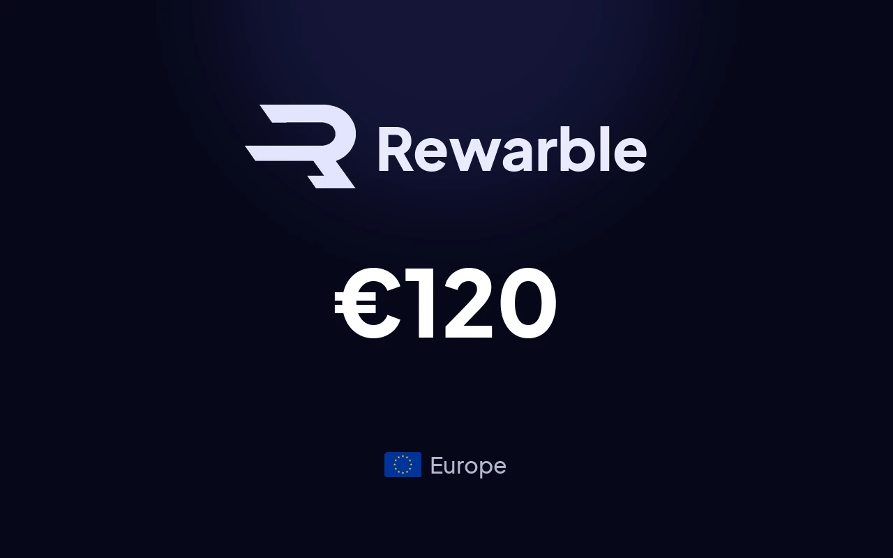 Rewarble Mastercard €120 Gift Card (Europe)