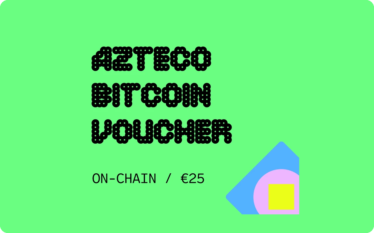Azteco Bitcoin On Chain €25 Gift Card (Europe)