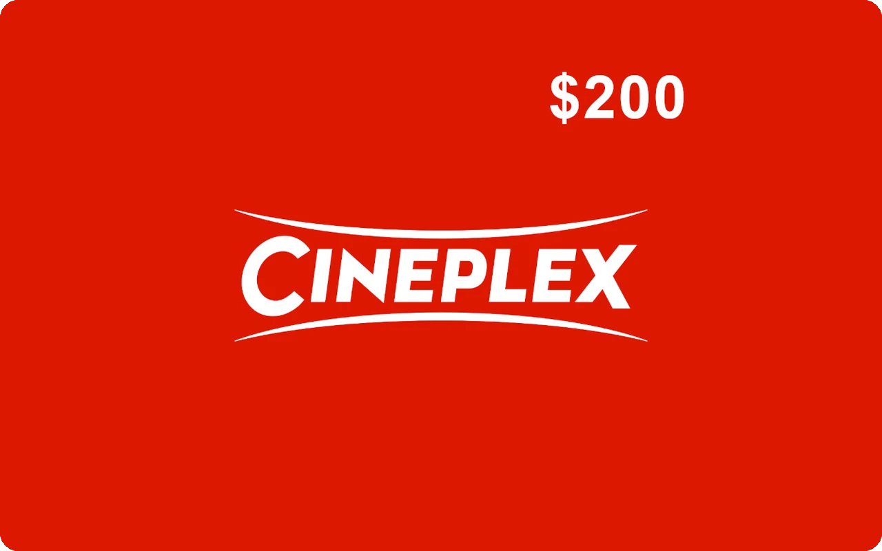 Cineplex $200 Gift Card (Canada)