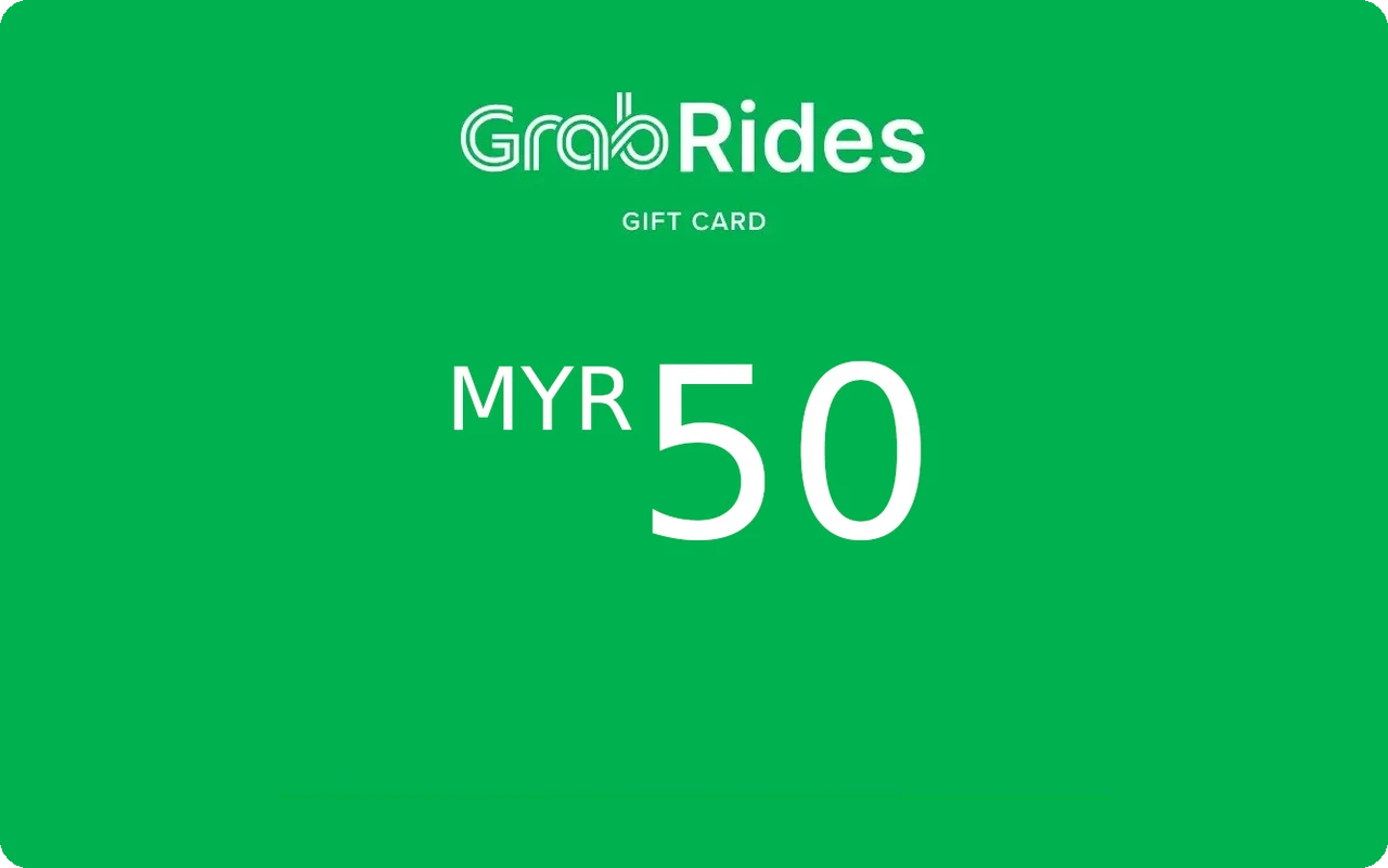 Grab Rides 50 RM Gift Card (Malaysia)