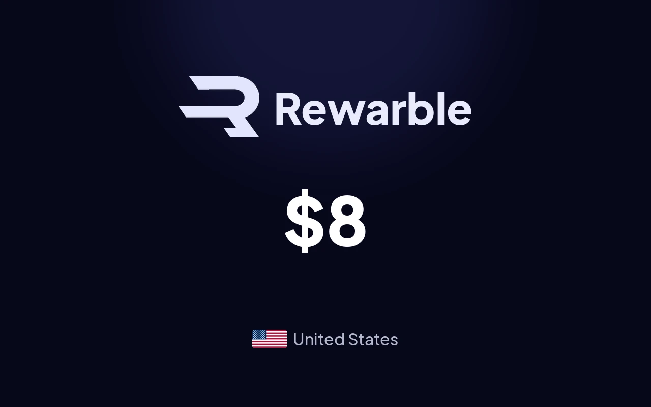Rewarble Super $8 Gift Card (United States)