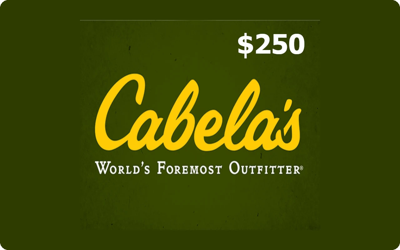 Cabelas $250 Gift Card (Canada)