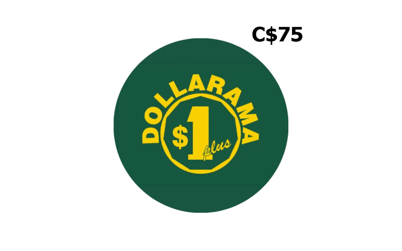 Dollarama C$75 Gift Card (Canada)
