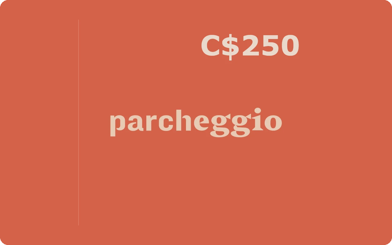 Parcheggio $250 Gift Card (Canada)