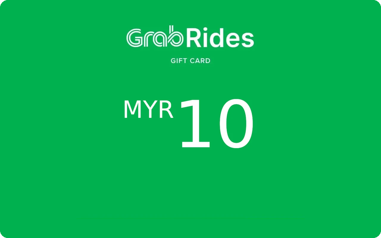 Grab Rides 10 RM Gift Card (Malaysia)