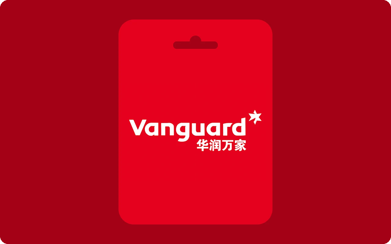 China Resource Vanguard 1000 CNY Gift Card - China
