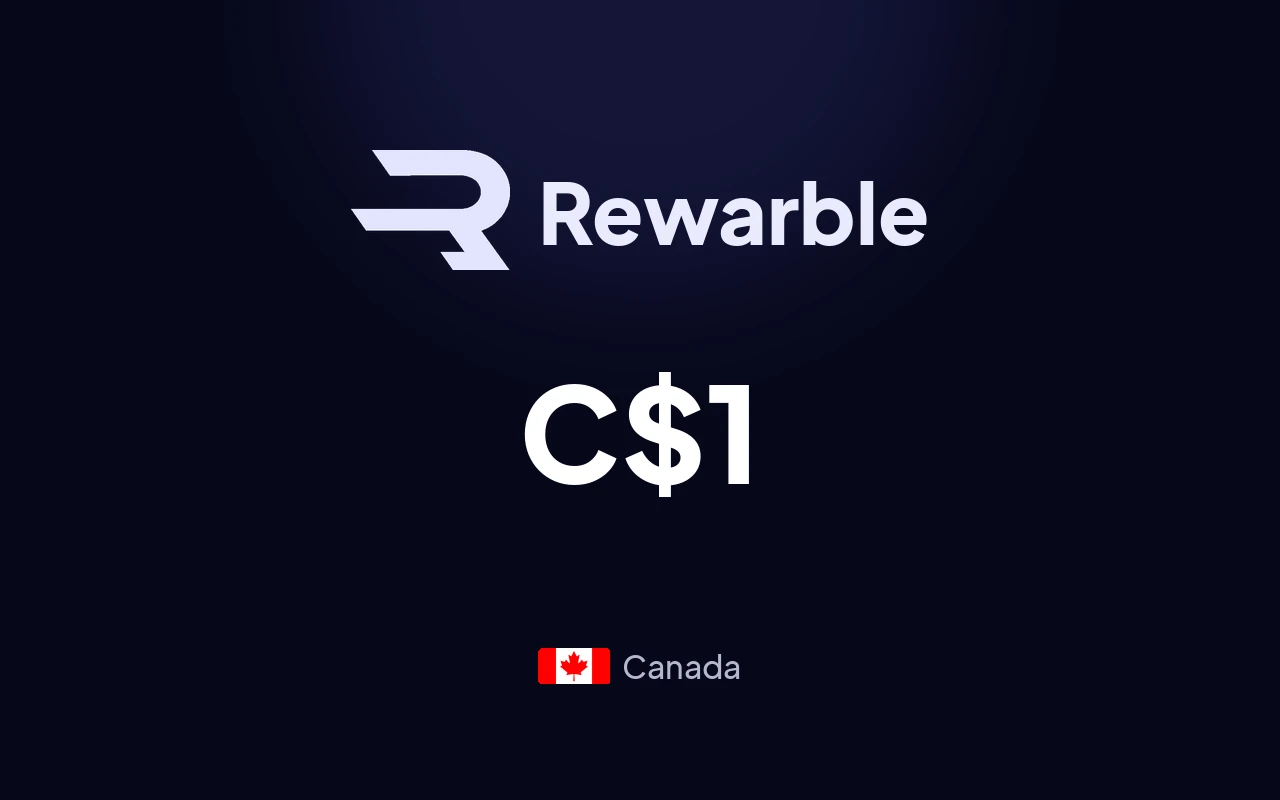 Rewarble PayPal C$1 Gift Card (Canada)