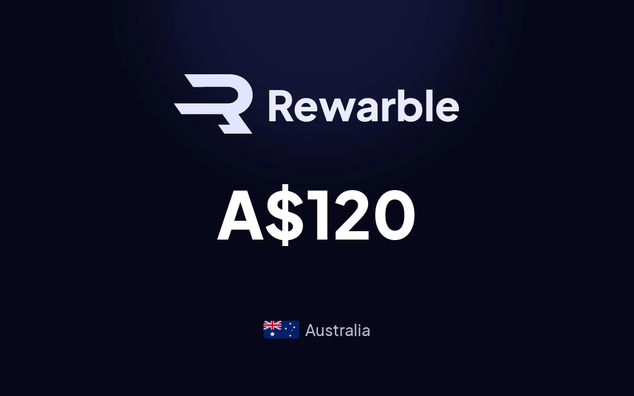Rewarble Super A$120 Gift Card (Australia)