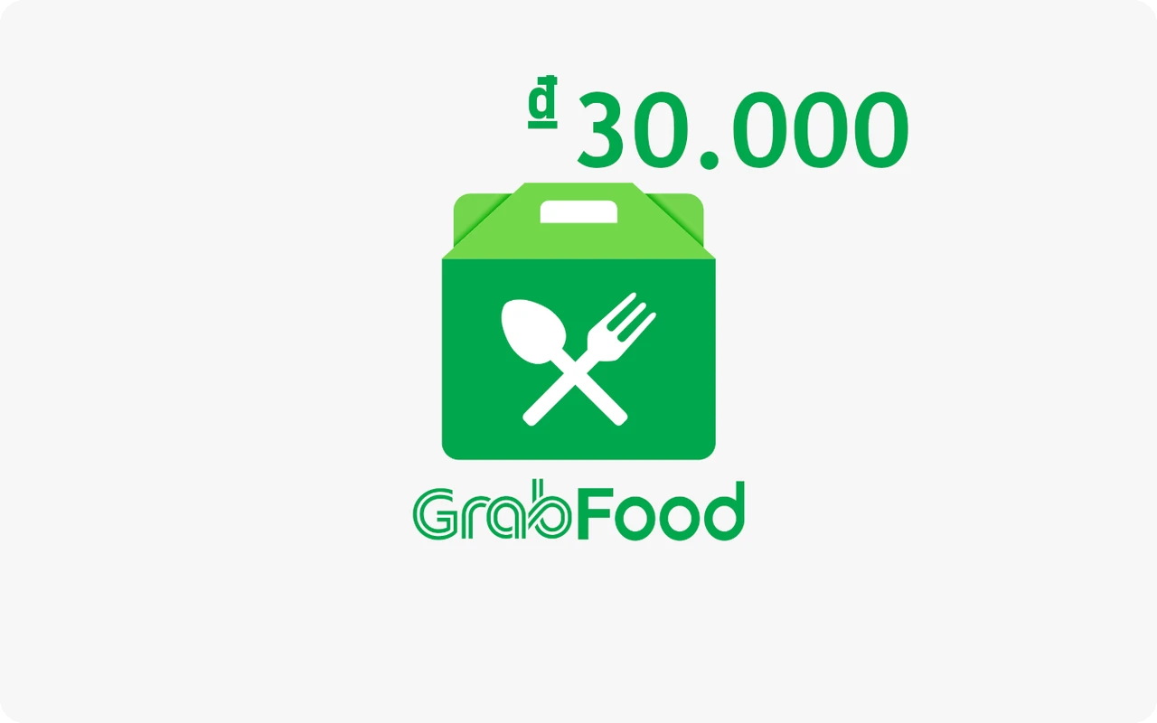 Grab Food ₫30000 Gift Card (Vietnam)