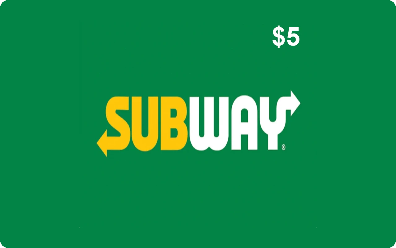 Subway $5 Gift Card (United States)