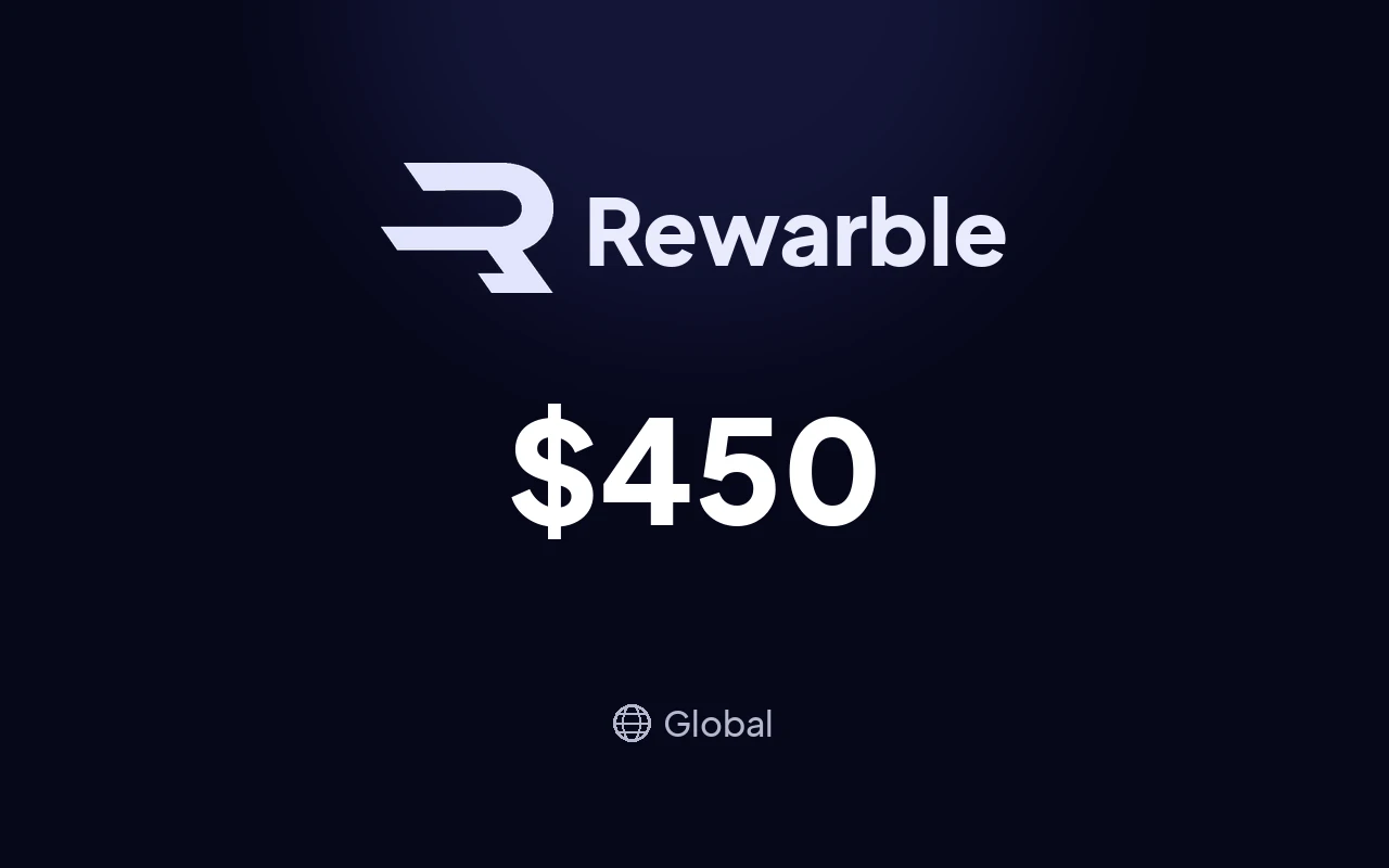 Rewarble Perfect Money $450 Gift Card