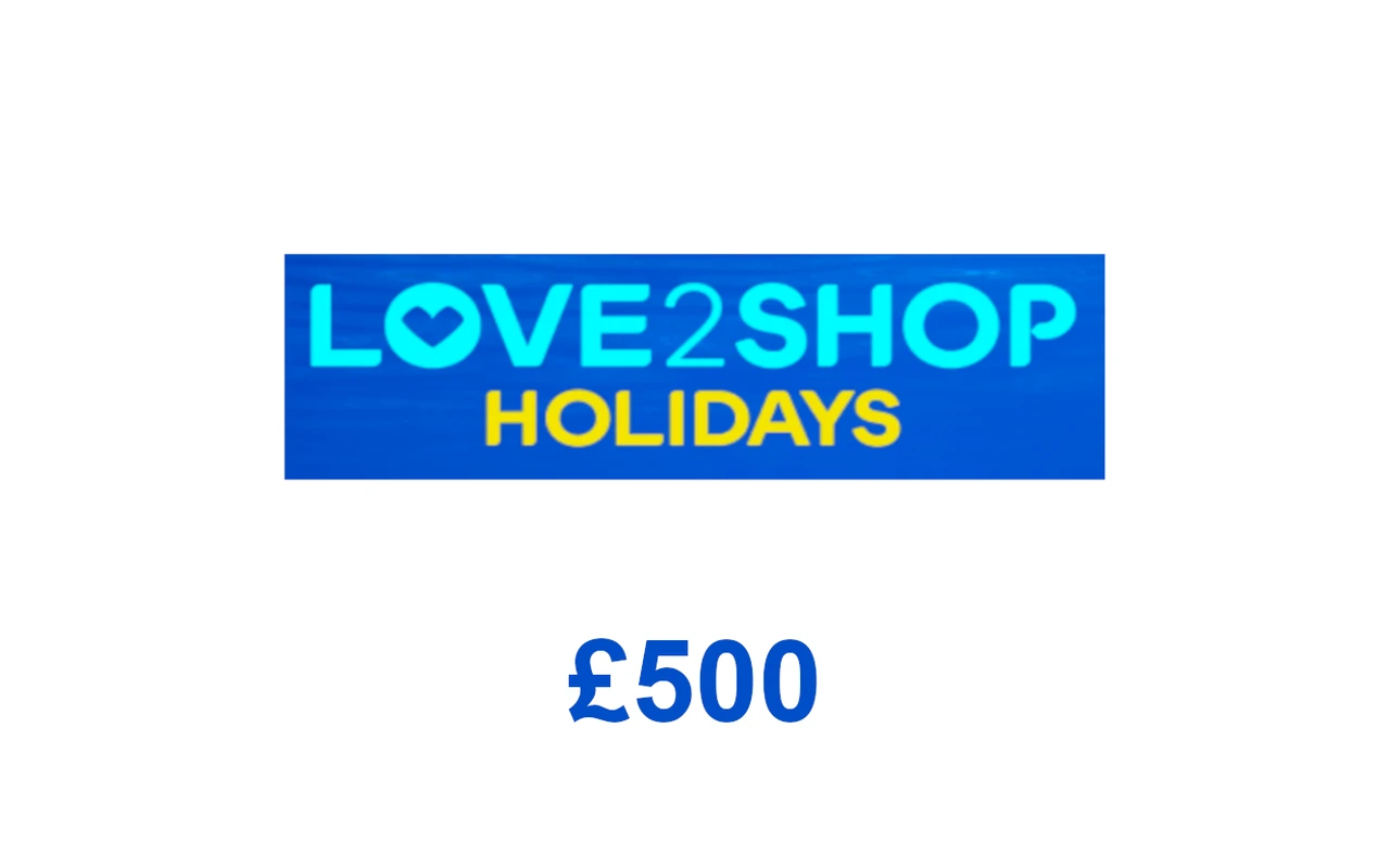 Love2Shop Holidays £500 Gift Card (United Kingdom)