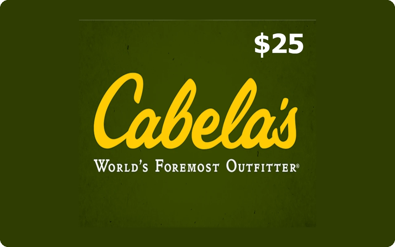 Cabelas $25 Gift Card (Canada)