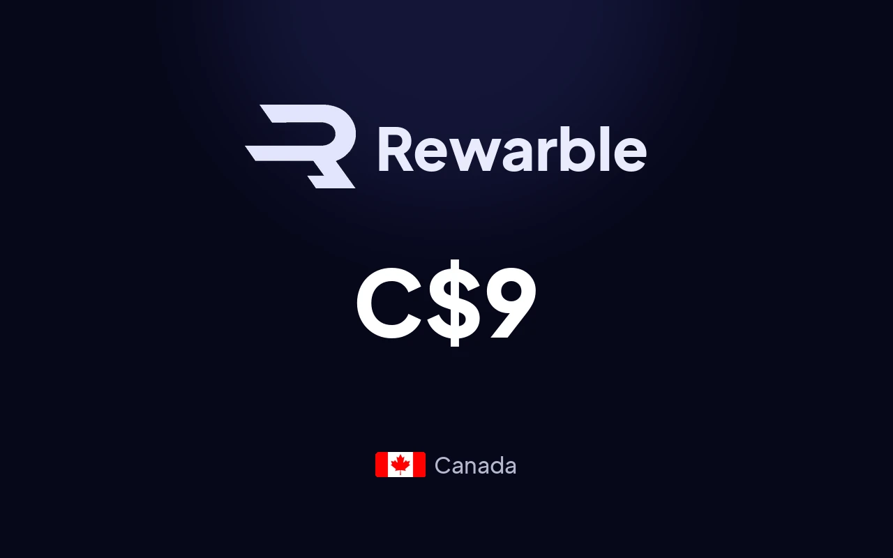 Rewarble Super C$9 Gift Card (Canada)