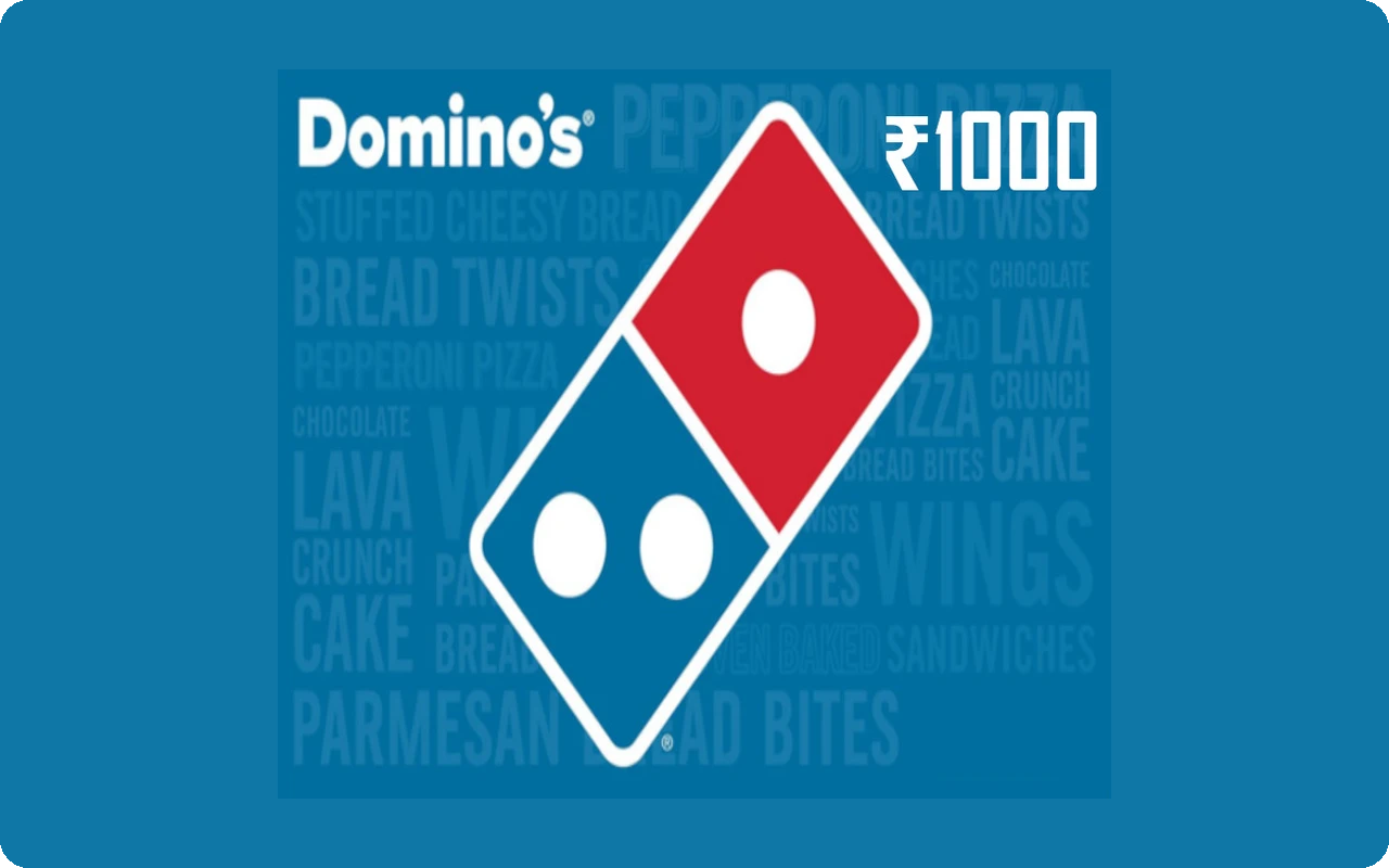 Domino's Pizza ₹1000 Gift Card (India)