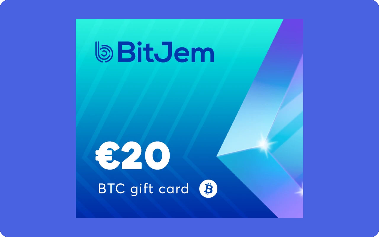 Bitjem Crypto €20 Gift Card (Europe)