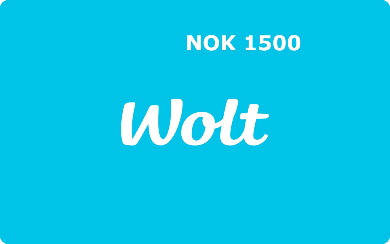 Wolt 1500 kr Gift Card (Norway)