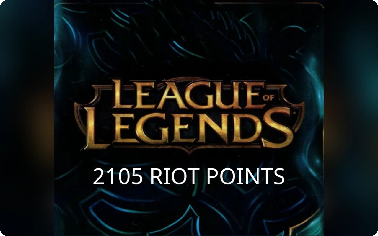 League of Legends 2105 Gift Card (Turkey)