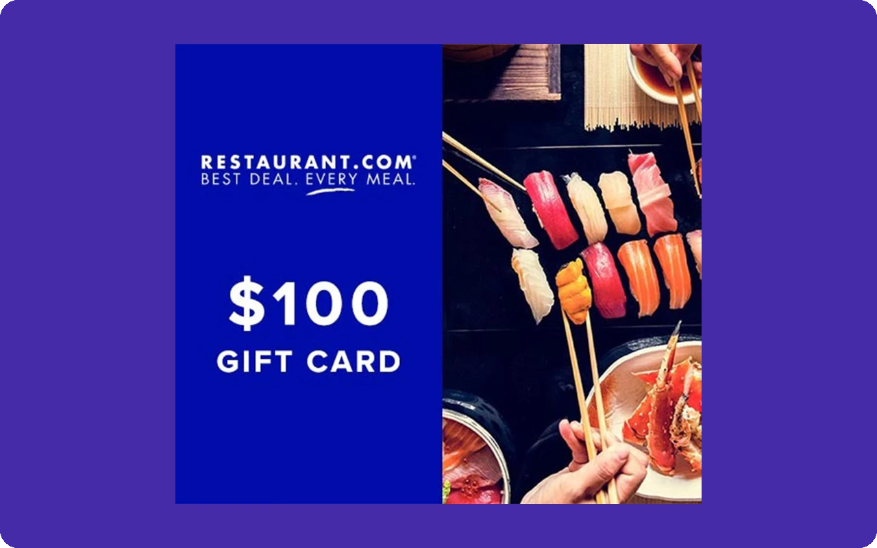 Restaurantcom $100 Gift Card (United States)