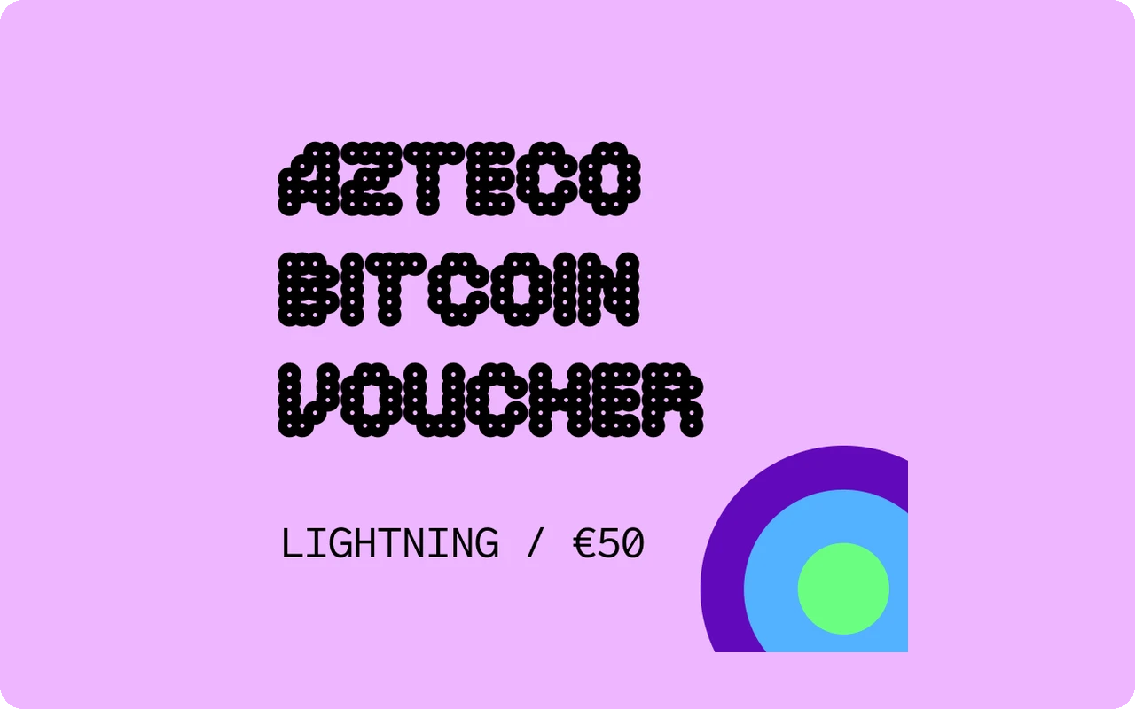 Azteco Bitcoin Lighting €50 Gift Card (Europe)