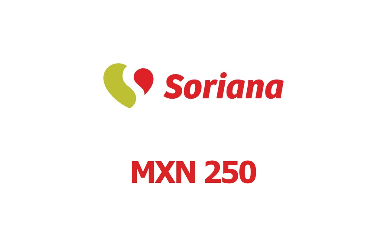Soriana MX$250 Gift Card (Mexico)