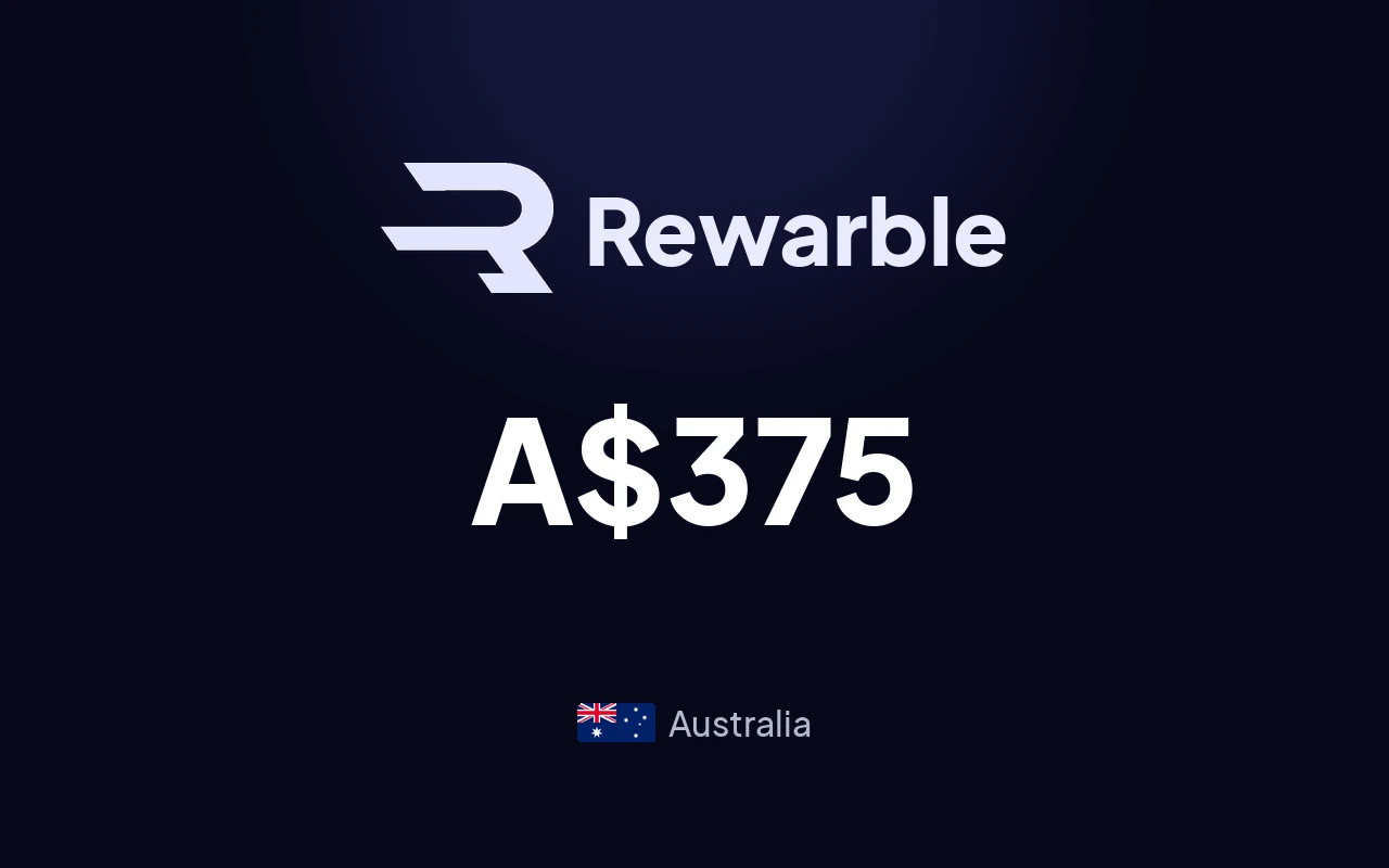 Rewarble Super A$375 Gift Card (Australia)