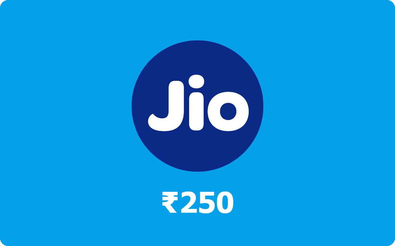 Reliance My Jio Store ₹250 Gift Card (India)