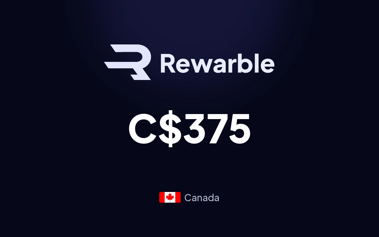 Rewarble Super C$375 Gift Card (Canada)
