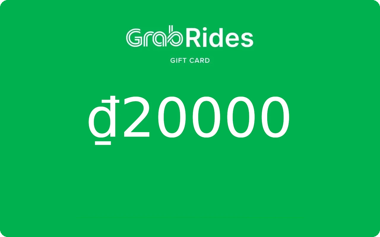 Grab Rides ₫20000 Gift Card (Vietnam)